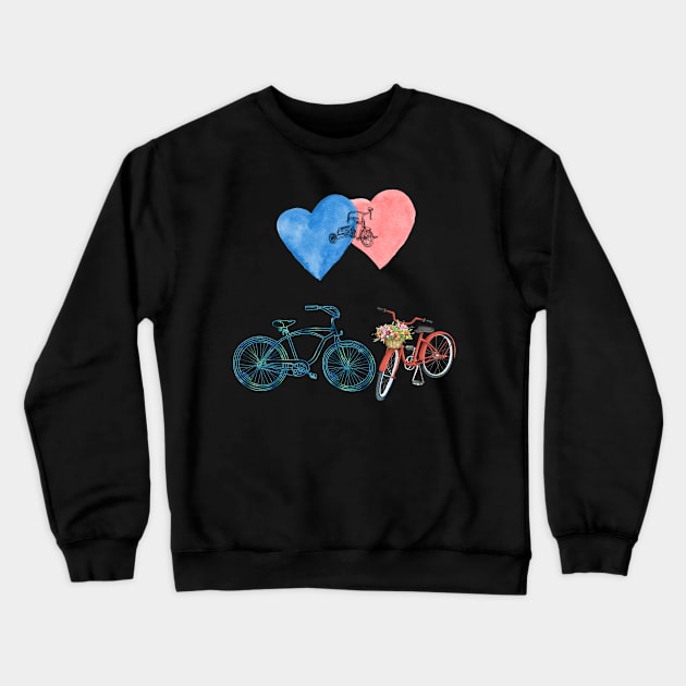 BIKE FAMILY Crewneck Sweatshirt by xposedbydesign